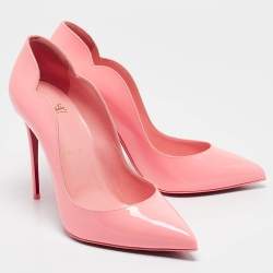 مملوكة مسبقًا Christian Louboutin Neon Pink Patent Leather Hot Chick Pumps Size 39