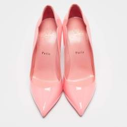 مملوكة مسبقًا Christian Louboutin Neon Pink Patent Leather Hot Chick Pumps Size 39