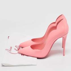 مملوكة مسبقًا Christian Louboutin Neon Pink Patent Leather Hot Chick Pumps Size 39