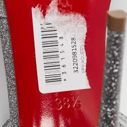 مملوكة مسبقًا Christian Louboutin Transparent PVC and Glitter Spikaqueen Pumps Size 38.5