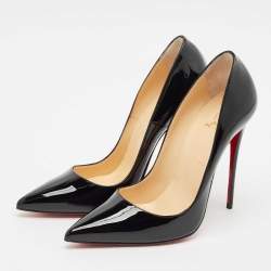 Christian Louboutin Black Patent Leather So Kate Pumps Size 40