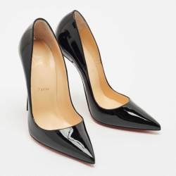 Christian Louboutin Black Patent Leather So Kate Pumps Size 40