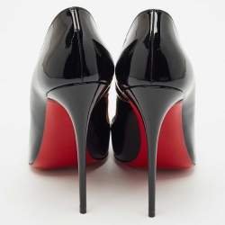 Christian Louboutin Black Patent Leather So Kate Pumps Size 40