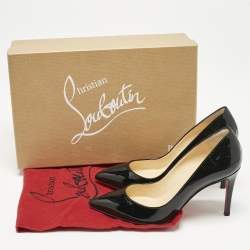 Christian Louboutin Black Patent Leather Pigalle Pumps Size 34.5