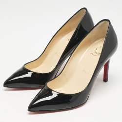 Christian Louboutin Black Patent Leather Pigalle Pumps Size 34.5