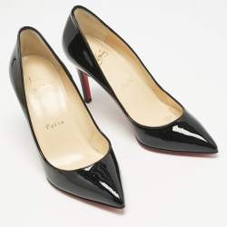 Christian Louboutin Black Patent Leather Pigalle Pumps Size 34.5