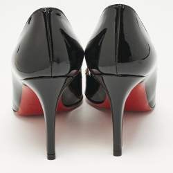 Christian Louboutin Black Patent Leather Pigalle Pumps Size 34.5