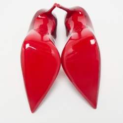 مملوكة مسبقًا Christian Louboutin Red Patent Leather So Kate Pumps Size 40