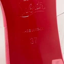 Christian Louboutin Transparent PVC Just Nothing Slide Sandals Size 37
