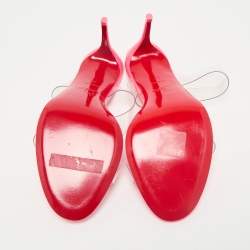 Christian Louboutin Transparent PVC Just Nothing Slide Sandals Size 37