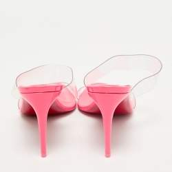 Christian Louboutin Transparent PVC Just Nothing Slide Sandals Size 37