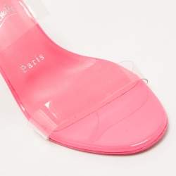 Christian Louboutin Transparent PVC Just Nothing Slide Sandals Size 37