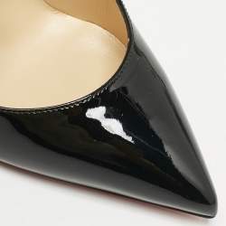 Christian Louboutin Black Patent Leather Hot Chick Pumps Size 38.5