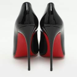 Christian Louboutin Black Patent Leather So Kate Pumps Size 39.5 