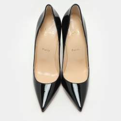 Christian Louboutin Black Patent Leather So Kate Pumps Size 39.5 