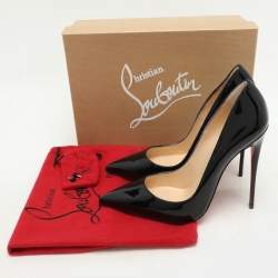 Christian Louboutin Black Patent Leather So Kate Pumps Size 39.5 