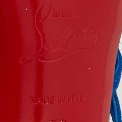 Pre Owned Christian Louboutin Antinorina Size 36 Blue Suede Pumps