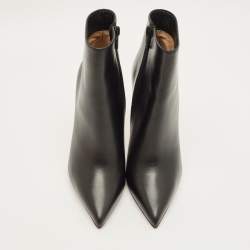 Pre Owned حذاء بوت كاحل كريستيان لوبوتان سويدي أسود سو كيت مقاس 40