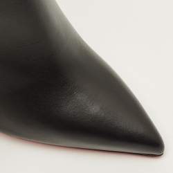 Pre Owned حذاء بوت كاحل كريستيان لوبوتان سويدي أسود سو كيت مقاس 40