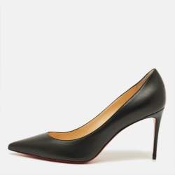 Pre Owned Christian Louboutin Kate Size 42 Black Leather Pumps