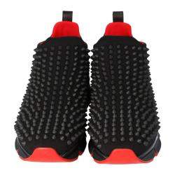 مملوكة مسبقًا Christian Louboutin Black Spike Sock Slip On Platform Sneakers Size 40