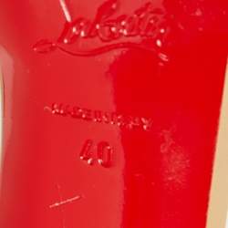 Pre Owned صندل كريستيان لوبوتان فيري كاثي جلد بيج بحزام كاحل مقاس 40