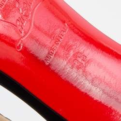 Christian Louboutin Black Patent Leather J String Pumps Size 38