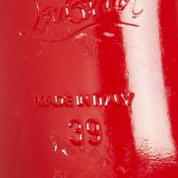 مملوكة مسبقًا Christian Louboutin Silver Glitter and PVC Degrastrass Pumps Size 39