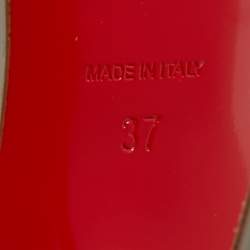 Christian Louboutin Grey Patent Leather So Kate Pumps Size 37