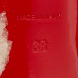 مملوكة مسبقًا Christian Louboutin Black Suede and Mesh Crystal Embellished Slingback Pumps Size 38