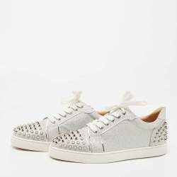Vieira 2 - Low-top sneakers - Glittered calf leather and spikes