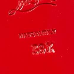 Pre Owned Christian Louboutin Metallic Grey Coarse Glitter Fred Oxfords Size 39.5 