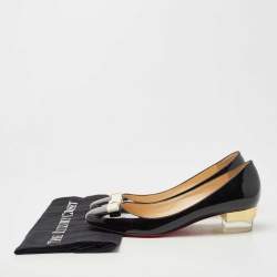 Pre Owned Christian Louboutin Black Patent Leather Zerlisixty Pumps Size 39