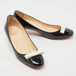 Pre Owned Christian Louboutin Black Patent Leather Zerlisixty Pumps Size 39