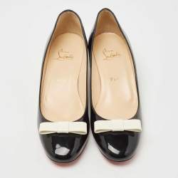 Pre Owned Christian Louboutin Black Patent Leather Zerlisixty Pumps Size 39