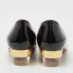 Pre Owned Christian Louboutin Black Patent Leather Zerlisixty Pumps Size 39