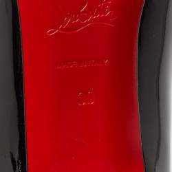 Pre Owned Christian Louboutin Black Patent Leather Zerlisixty Pumps Size 39