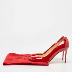 Christian Louboutin Red Patent Leather Simple Pumps Size 37
