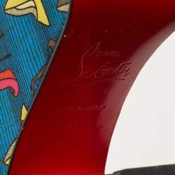 Pre Owned Christian Louboutin White Leather Bella Tige Sandals Size 37