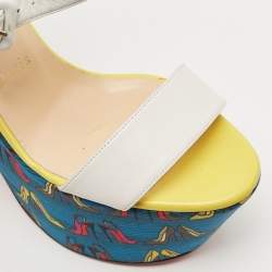 Pre Owned Christian Louboutin White Leather Bella Tige Sandals Size 37