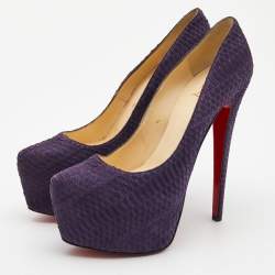 Christian Louboutin Purple Python Daffodile Pumps Size 39