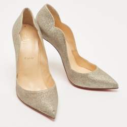 مملوكة مسبقًا Christian Louboutin Metallic Glitter Hot Chick Pumps Size 40