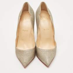 مملوكة مسبقًا Christian Louboutin Metallic Glitter Hot Chick Pumps Size 40