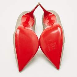 مملوكة مسبقًا Christian Louboutin Metallic Glitter Hot Chick Pumps Size 40