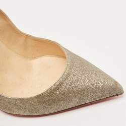 مملوكة مسبقًا Christian Louboutin Metallic Glitter Hot Chick Pumps Size 40