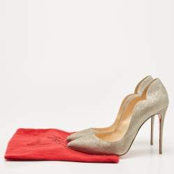 مملوكة مسبقًا Christian Louboutin Metallic Glitter Hot Chick Pumps Size 40