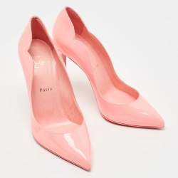 مملوكة مسبقًا Christian Louboutin Pink Patent Leather Hot Chick Pumps Size 38