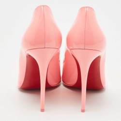 مملوكة مسبقًا Christian Louboutin Pink Patent Leather Hot Chick Pumps Size 38