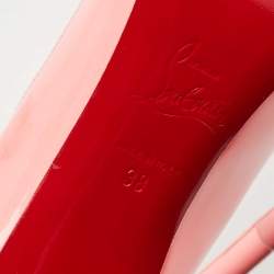 مملوكة مسبقًا Christian Louboutin Pink Patent Leather Hot Chick Pumps Size 38