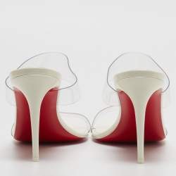 مملوكة مسبقًا Christian Louboutin Transparent PVC Just Nothing Sandals Size 40